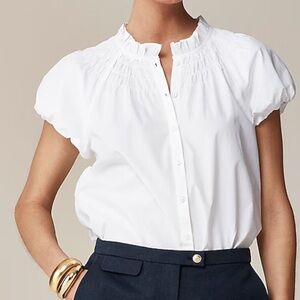 J.Crew smocked neck top, size XXL, new